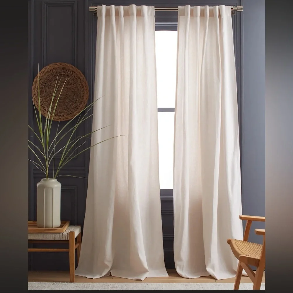 Quince 108”x48” Heavyweight European Linen Curtain Panel